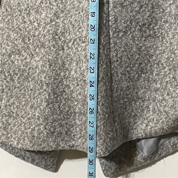 Dex Women's Gray Pea Coat Wool Blend Zip Front Pockets Women's Size XS - Picture 15 of 16